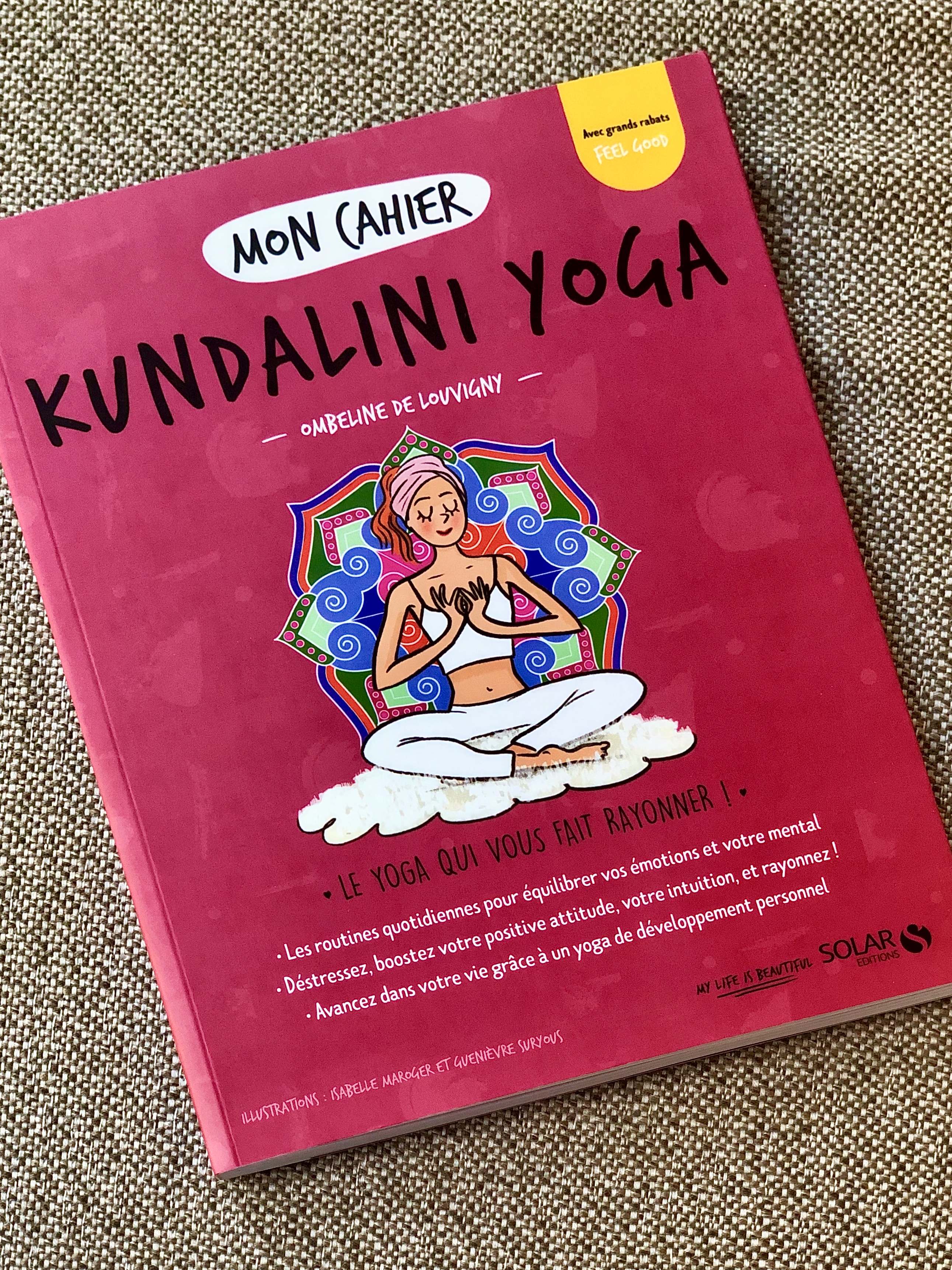 couverture Mon Cahier Yoga Kundalini , Solar ; collection Mon cahier ; ombeline de Louvigny