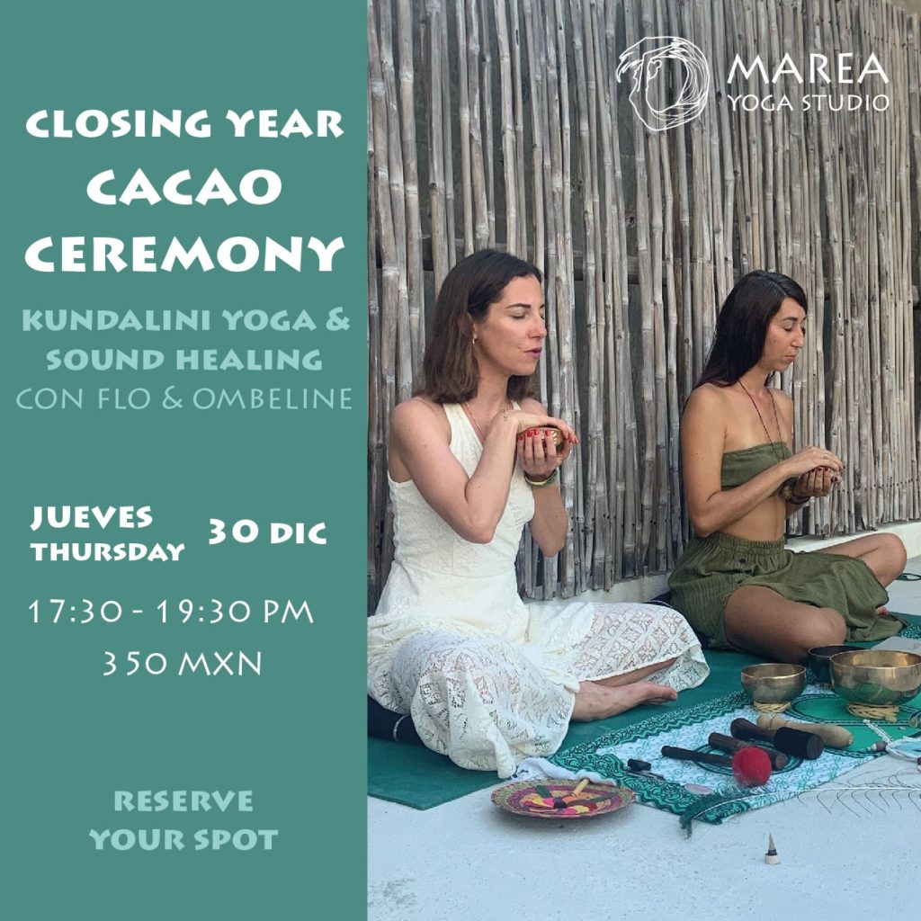 flyers cacao ceremonie - puerto escondido - Mexique - Kundalini Yoga