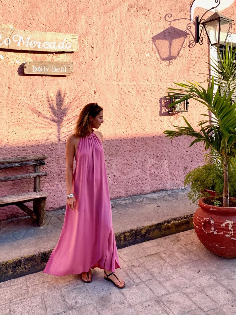 sandmade swimwear ; dress ; pink dress ; fashion Mexico ; summer dress