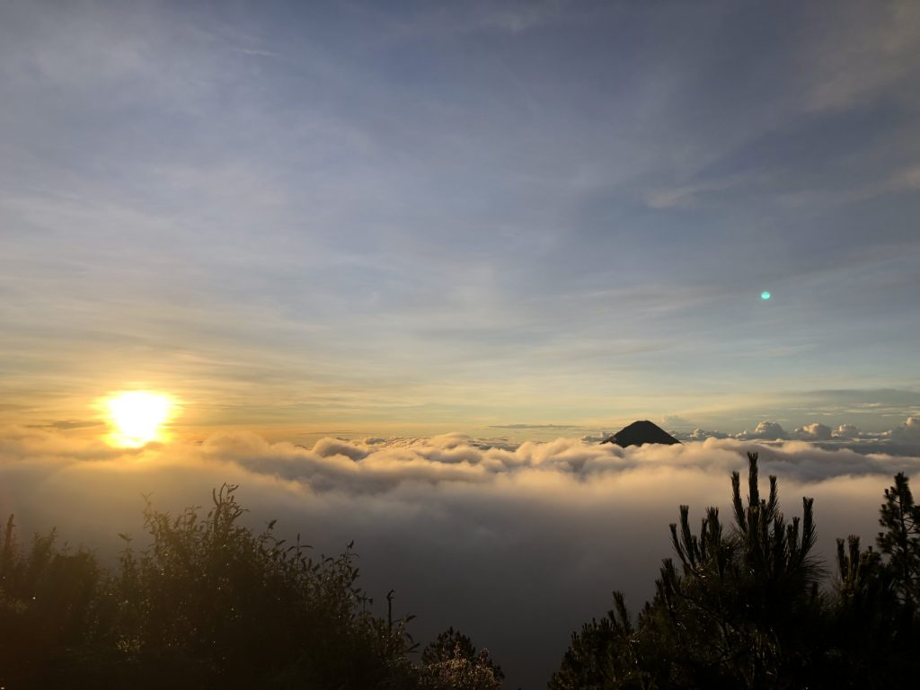 sunrise acatenango ; guatemala ; hike volcano